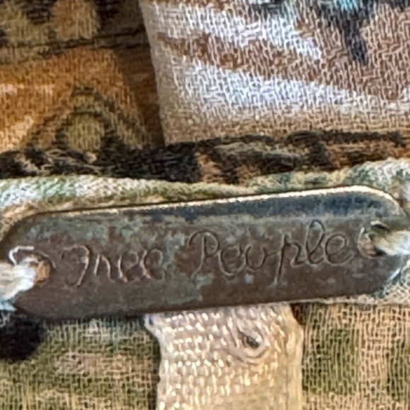 Free People Boho long sleeve babydoll dress size small - Picture 10 of 11